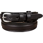 Yoder Leather Company Men's English Bridle Leather Ranger Belt - 1 1/4" Taper to 3/4"