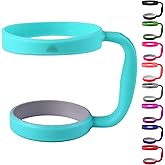 STRATA CUPS 30oz Tumbler Handle (Teal) Available For 30oz YETI Tumbler, OZARK TRAIL, Rambler Tumbler - BPA FREE