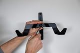 BBB Bike Wall Mount Hanger Deluxe BTL-150 Black Road Mountain Bike Rack Garage view 3