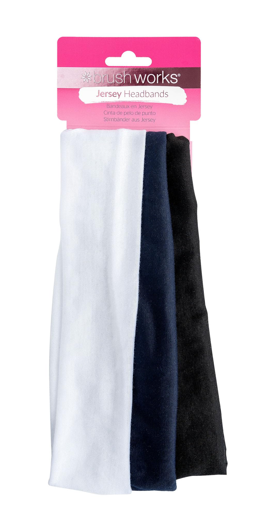 Brushworks Jersey Headbands - 3 Pack