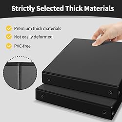 SUNEE 3 Ring Binder 1 Inch 1 Pack, Clear View