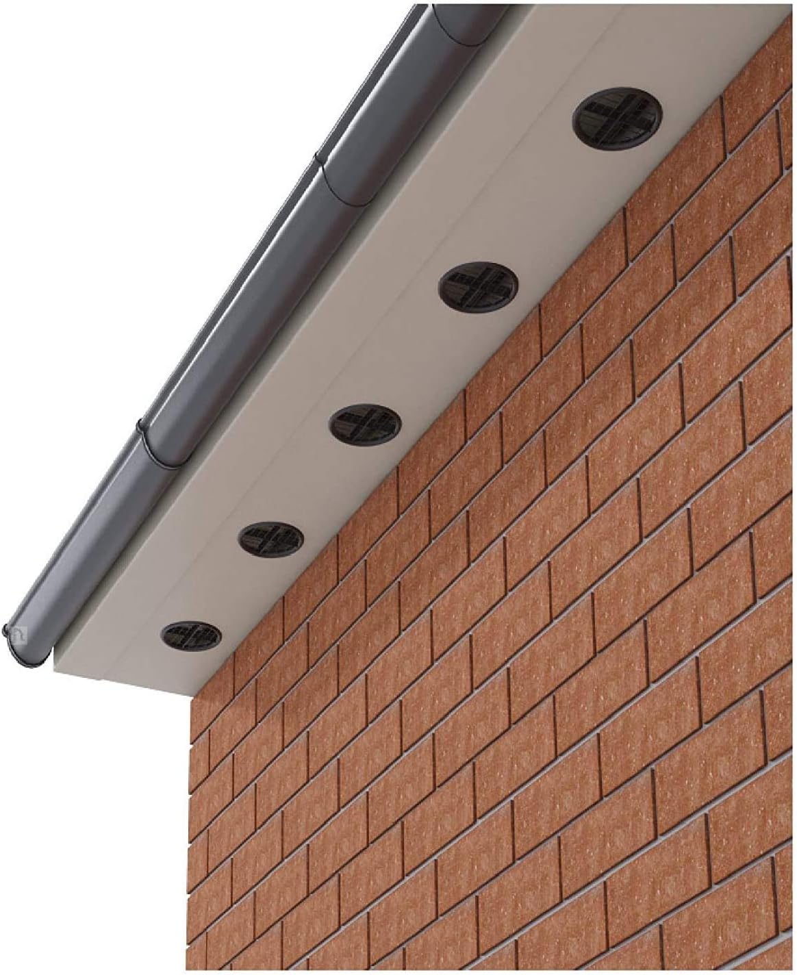 10 Timloc 1141 Black Plastic 70mm Round Soffit Air Vents BigaMart