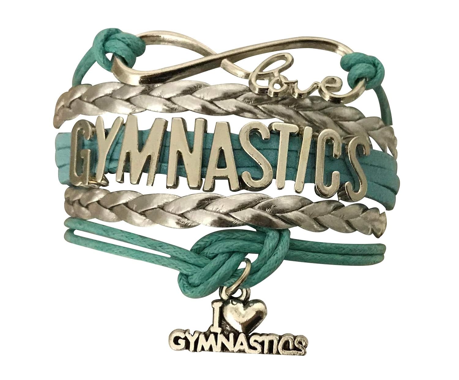 Sportybella Gymnastics Bracelet Girls Teal Gymnastics Bracelet Gymnastics Jewelry for Gymnast