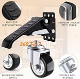 SOLEJAZZ Workbench Caster Kit 400KG Heavy Duty 4-Component Stainless Caster view 2