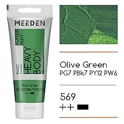 MEEDEN Acrylic Paint Olive Green: Bundled with