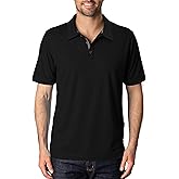 FlowTech Men's Performance Polo Shirt DryMax Quick‑Dry Pinhead Texture Breathable Moisture‑Wick Odor‑Free
