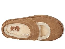 UGG Girls Kids K Bea Mary Jane Slipper, Chestnut, 1