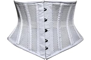 SHOP-INN Women's Waist Training Underbust Corset Steel Boned Hourglass Body Shaper (2XL)