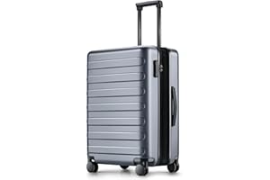 NINETYGO Carry on Luggage 22 X 14 X 9 Airline Approved, 20 Inch Luggage for 3-5 Days Travel, Double Spinner Wheels, 100% Hardshell PC, TSA Lock (00-Grey (Expandable), Carry-On 20-Inch)