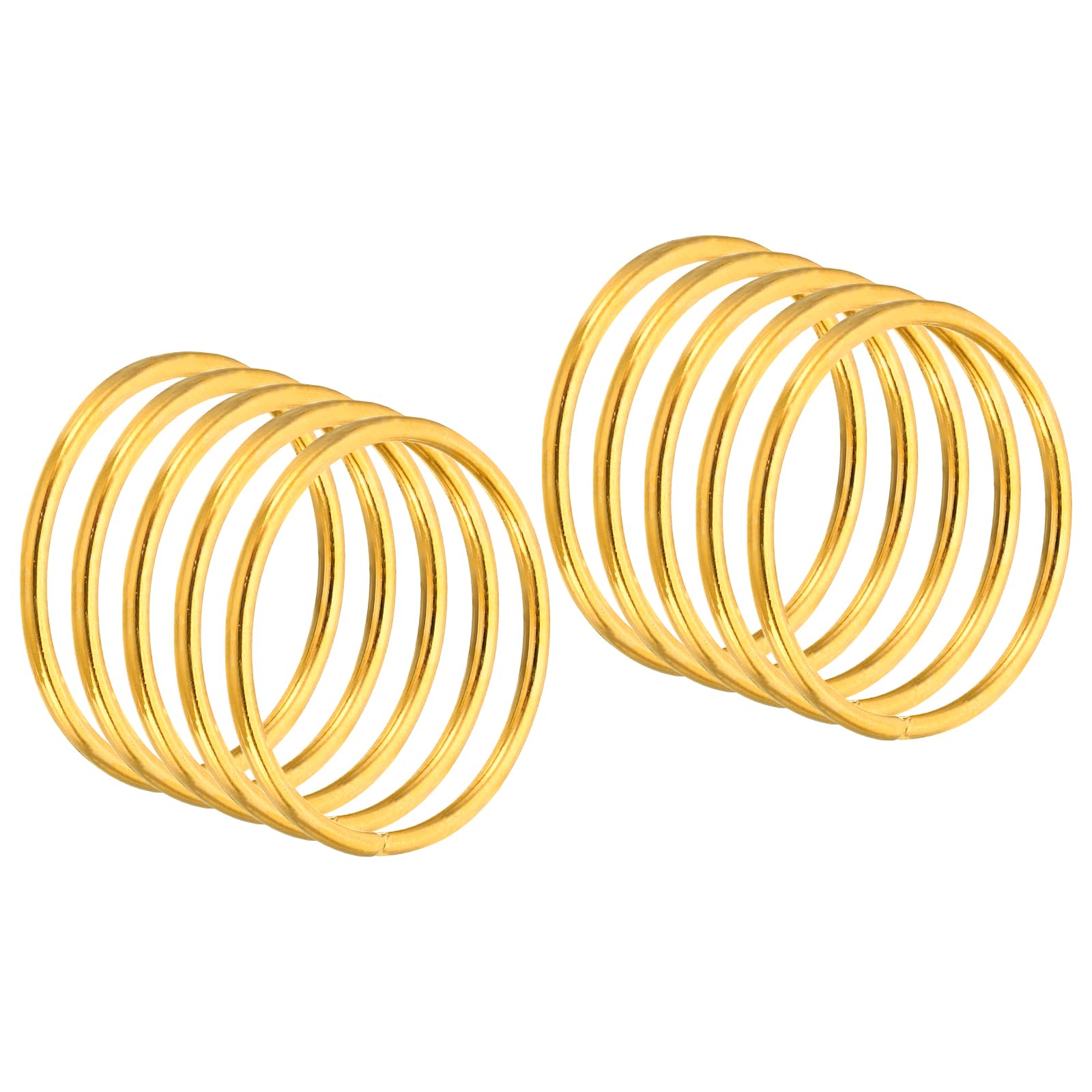 PATIKIL 1.8 Inch Dream Catcher Rings, 20 Pcs Metal Macrame Wreath Floral Round Ring Hoop for Christmas Decor Home Car DIY Craft Wedding Wall Hanging Decorations, Gold