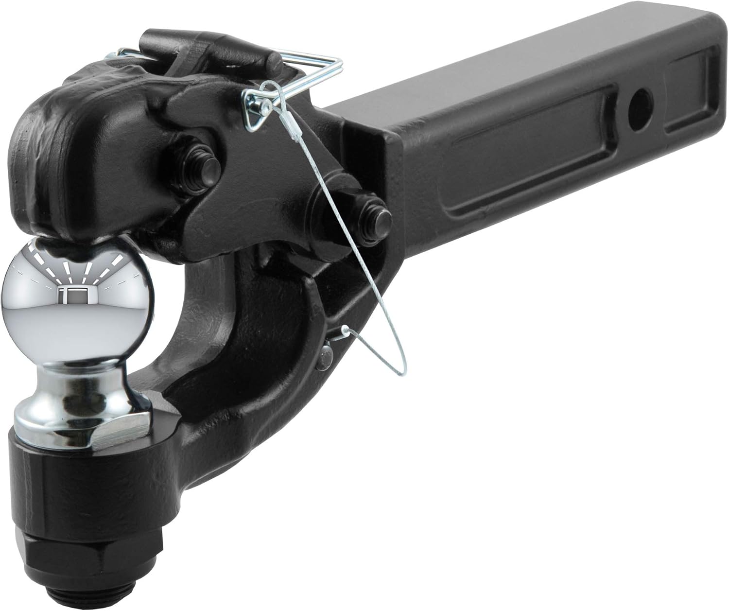 Amazon Com Curt 48007 Pintle Hitch With 2 Inch Trailer Ball Fits 2 Inch Receiver 16 000 Lbs 15 1 4 Inch Length Automotive