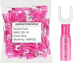 haisstronica 100pcs #10 Red Heat Shrink Fork