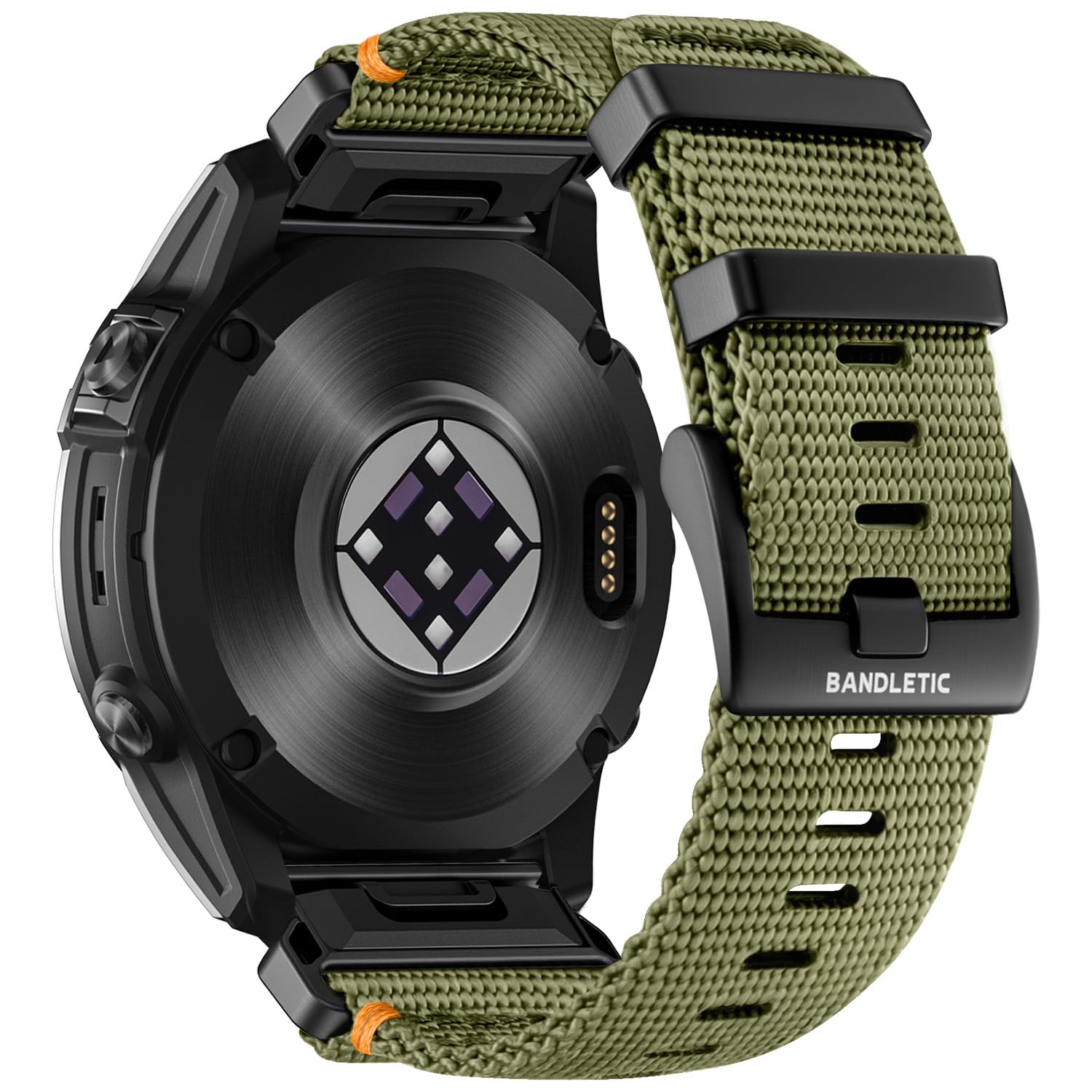 Bandletic Compatible with Garmin Fenix 8 47mm 7 6 Watch Band - 22mm Quick Fit Rugged Nylon Replacement Strap for Fenix 7 6 Pro/5 Plus/Instinct 3 E 45mm/Forerunner 970 965 955/Approach S70 S62/Epix Pro