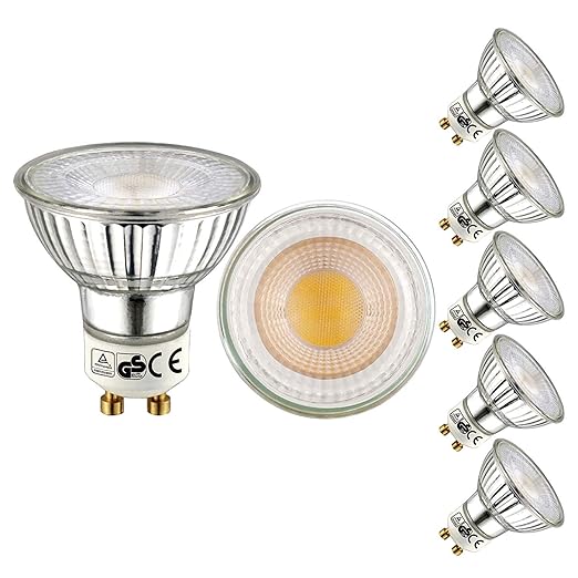 EACLL GU10 LED Lampe,LED Leuchtmittel Warmweiß 5W 460 Lumen 2700K Ersetzt 50W Halogenlampen, Akzentbeleuchtung 36 ° Abstrahlu