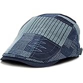 MOACC M Men's Beret Hat Cotton Buckle Adjustable Newsboy Hats for Men Driving Flat Caps Cabbie Gatsby Cap