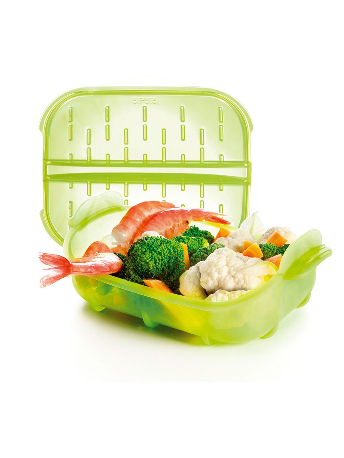 ibili 873200 Steam Case, Liquid Silicone, Green, One Size