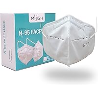 Mush N95 6 layered CE ISO NABL Certified Reusable Face Mask with Nose Pin (Pack of 4, Made In India)