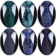 Adulove Men's Necktie Classic Silk Tie Woven Jacquard Neck Ties