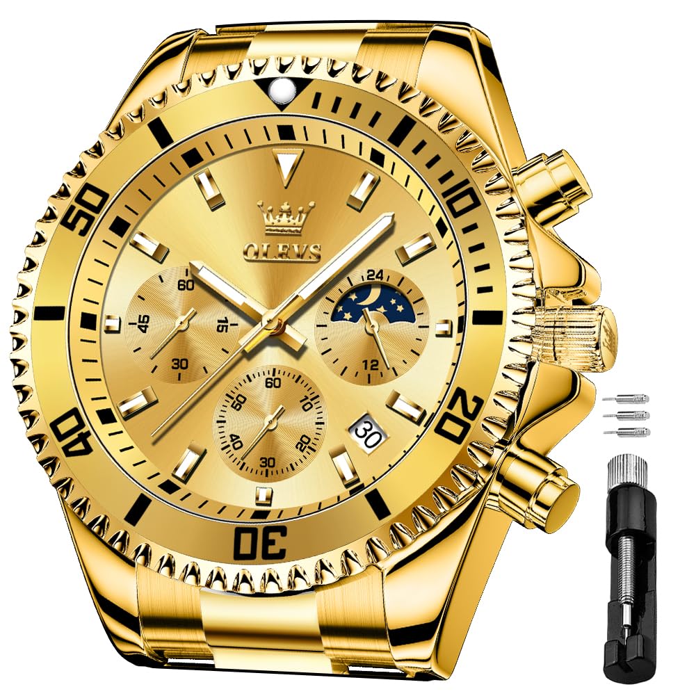 OLEVS Watches for Men Business Dress Big Face