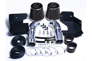 INTAKE KAI INTAKEKAI DUAL INTAKE COMPATIBILES FOR 09-19 NISSAN 370Z / 370Z NISMO 3.7L / 08-13 INFINITI G37 3.7L V6 (Black)