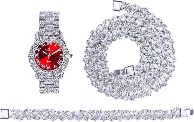 iced out square watch