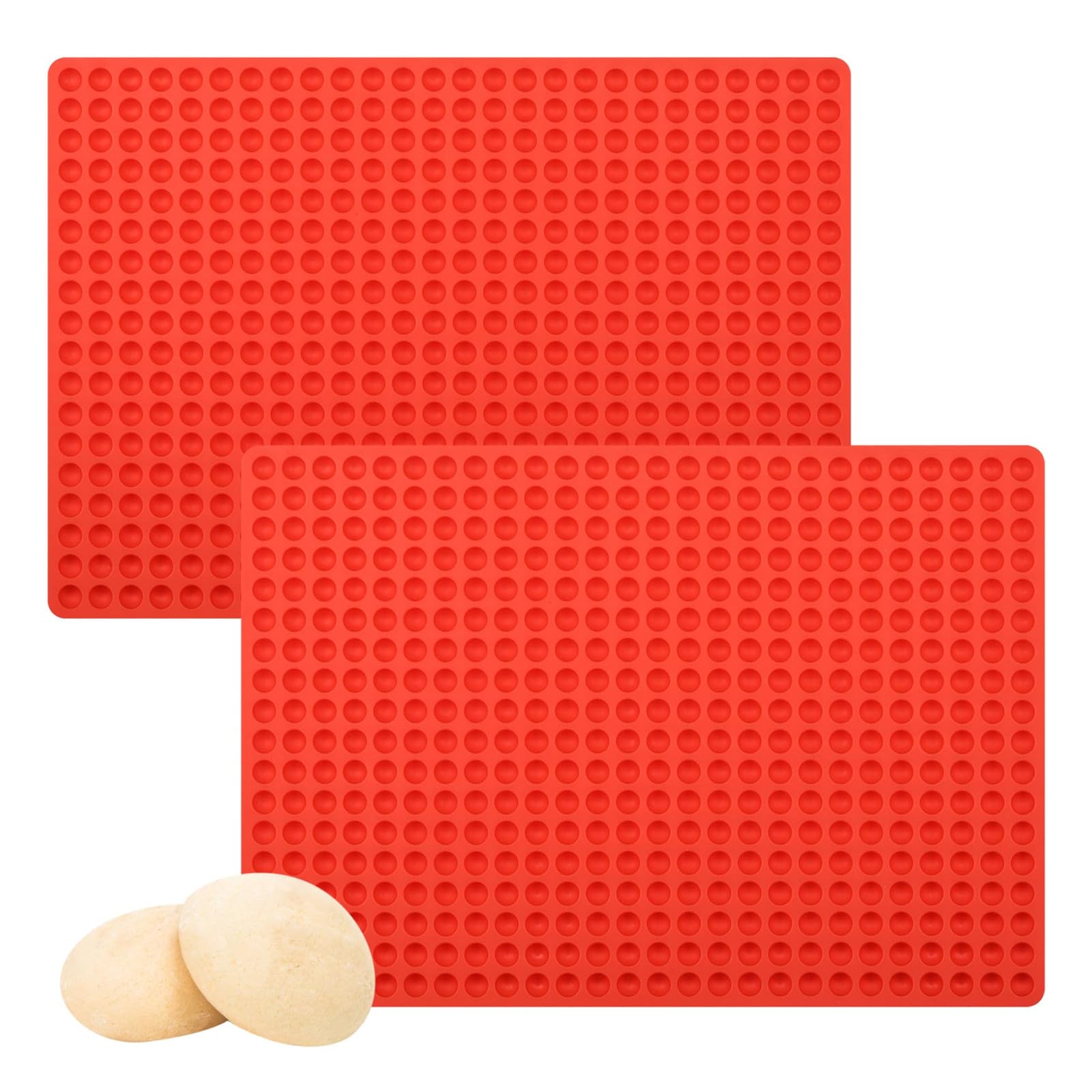 Photo 1 of 2 Pcs Mini Round Silicone Molds, 468 Cavity Semi Sphere Molds for Homemade Chocolate Chips, Candy, Baking, Wax Melts Beads, Ice Balls, Dog Training Treats