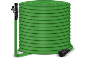FILDANCO 75ft Garden Hose, Water Hose Outside Irrigation Tubing for Backyard Car Wash & Farm Features Latex Core, 3/4" Connectors, Non-expanding Polyester Woven Fiber Yarn Essential Lawn Garden Plants Watering