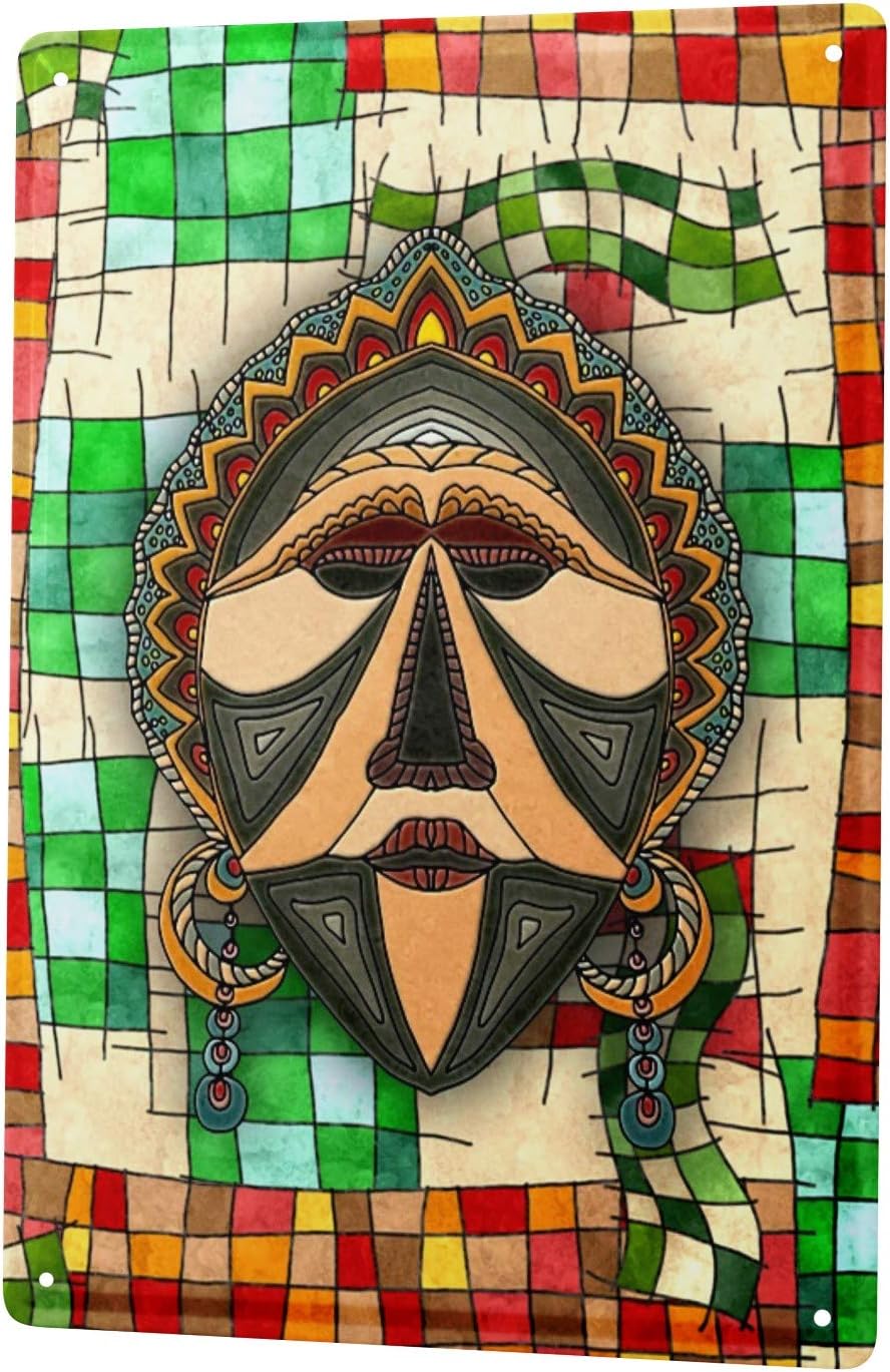 LEotiE SINCE 2004 Tin Sign Metal Plate Decorative Sign Home Decor Plaques 30 x 40 cm Fun Ravtive Painted Easter Egg with Colorful Flowers Butterflies Chicks