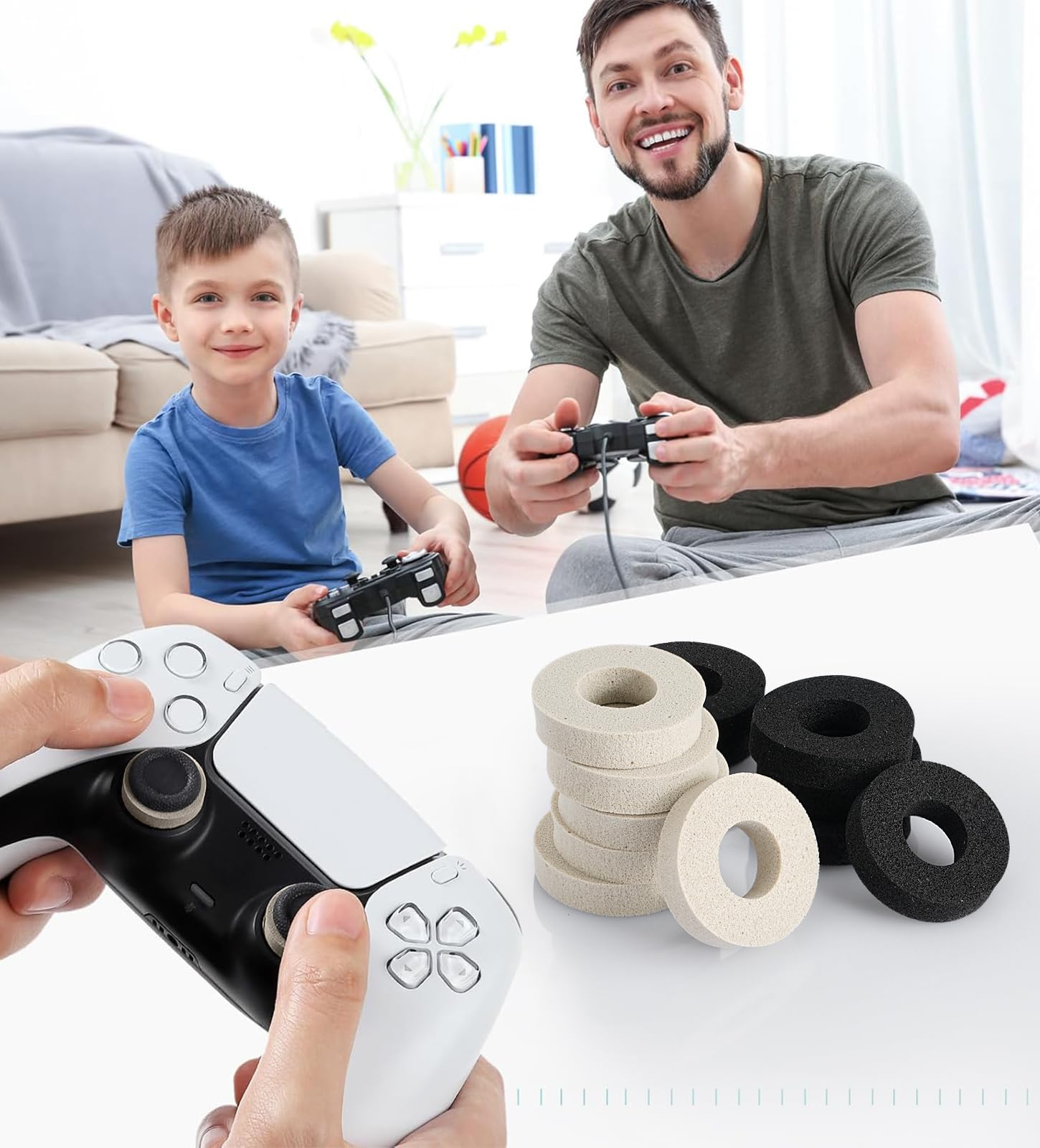 TiMOVO Precision Rings, [12 Pack] Aim Assist Rings Motion Control for PlayStation Portal, PlayStation 5(PS5), Steam Deck, Xbox One, Switch 2, Switch 2 Pro Controller, 2 Different Strengths