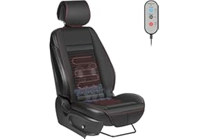 GiTenvy Housse de siège confortable au design amélioré 2025, coussin de siège universel pour l'hiver, noir élégant