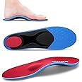 Orthotics Arch Support Metatarsalgia Insoles - Mortons Neuroma Inserts Relief Ball of Foot Pain - Orthopedic Insoles for Flat Feet - Shoe Inserts for Plantar Fasciitis (Red S)