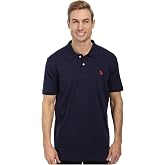 U.S. Polo Assn. Men's Solid Short Sleeve Interlock Polo Shirt, Golf Shirts for Men, Business Casual Polos