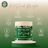 CalmGenix Dead Sea Salt Exfoliating Foot Scrub Coconut Oil Cracked Heel Hard view 2