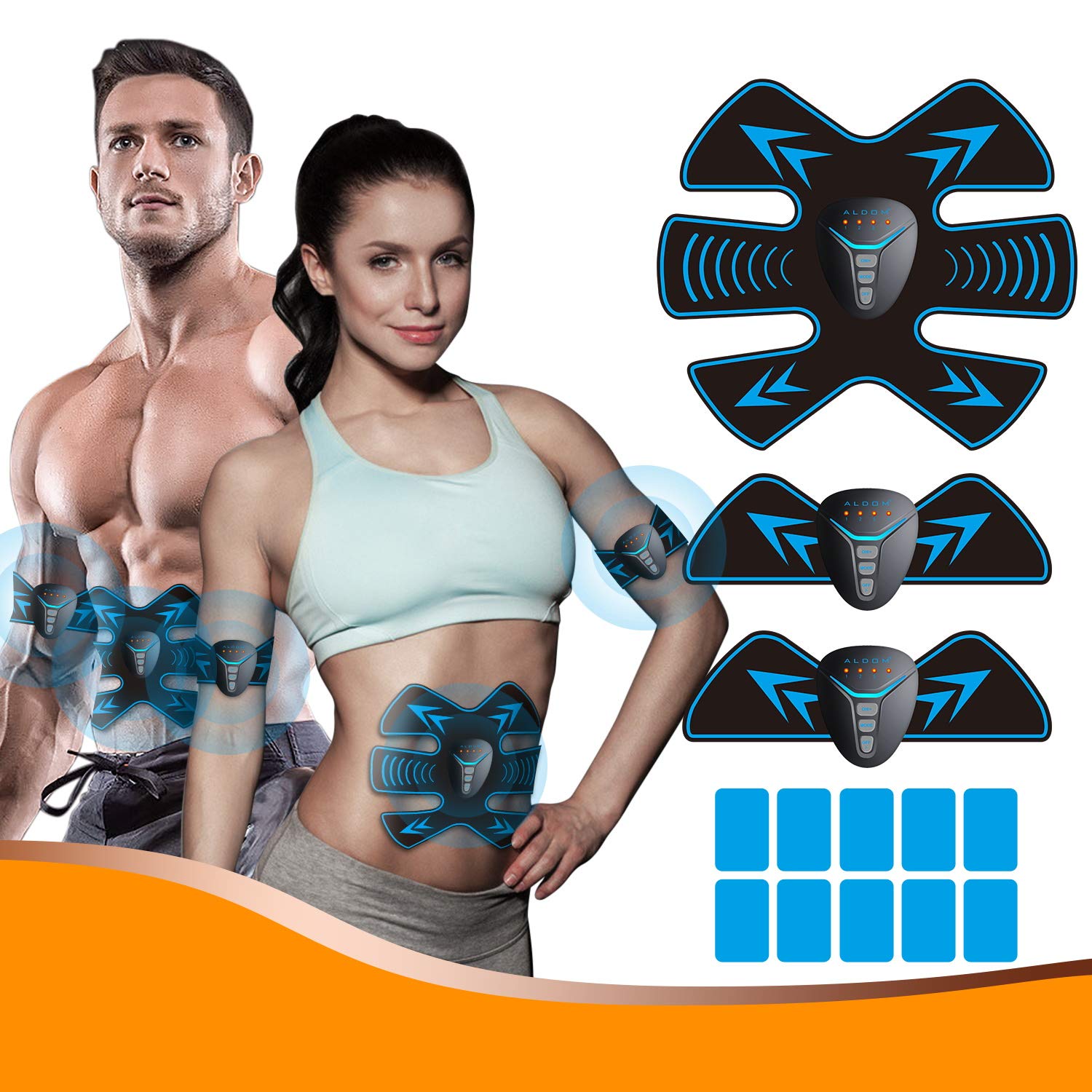 Aldom Abs Stimulator Muscle Trainer Ultimate Abs Stimulator Ab Stimulator For Men Women Buy Online In Cayman Islands At Cayman Desertcart Com Productid 205952798