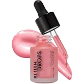 Rodial Blush Drops Sunset Kiss/Frosted Pink, 0.5 fl oz, Moisturising Make Up Blush Drops with Vitamin E, Liquid Blush with Naturally Radiant Finish, Long Lasting Finish