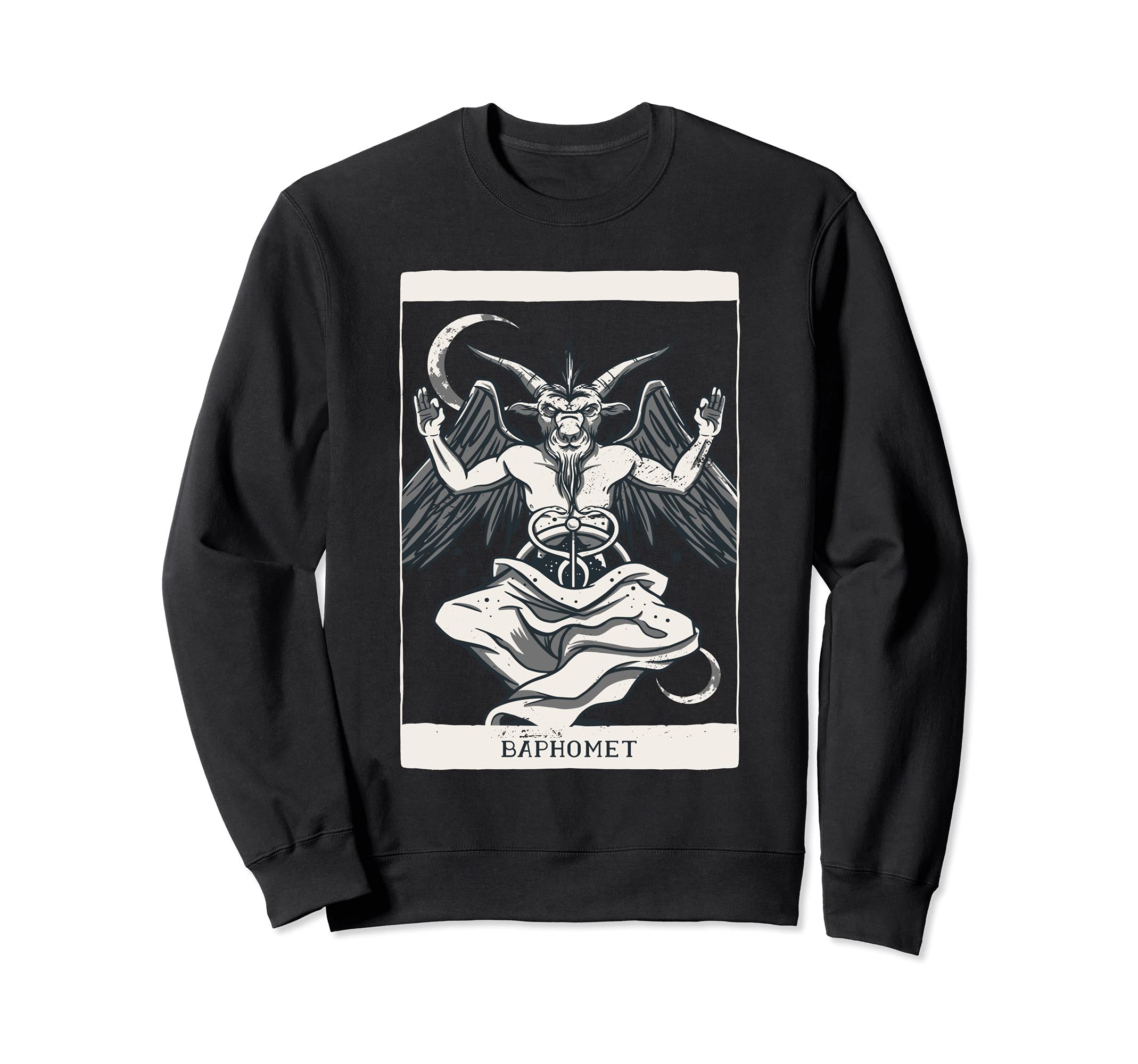 Baphomet Tarot Card Gothic Witch Occult Devil Sweatshirt
