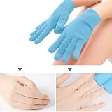 Pinkiou Moisturising Gel Socks Gloves Blue for Cracked Hands Feet Dry Skin view 4