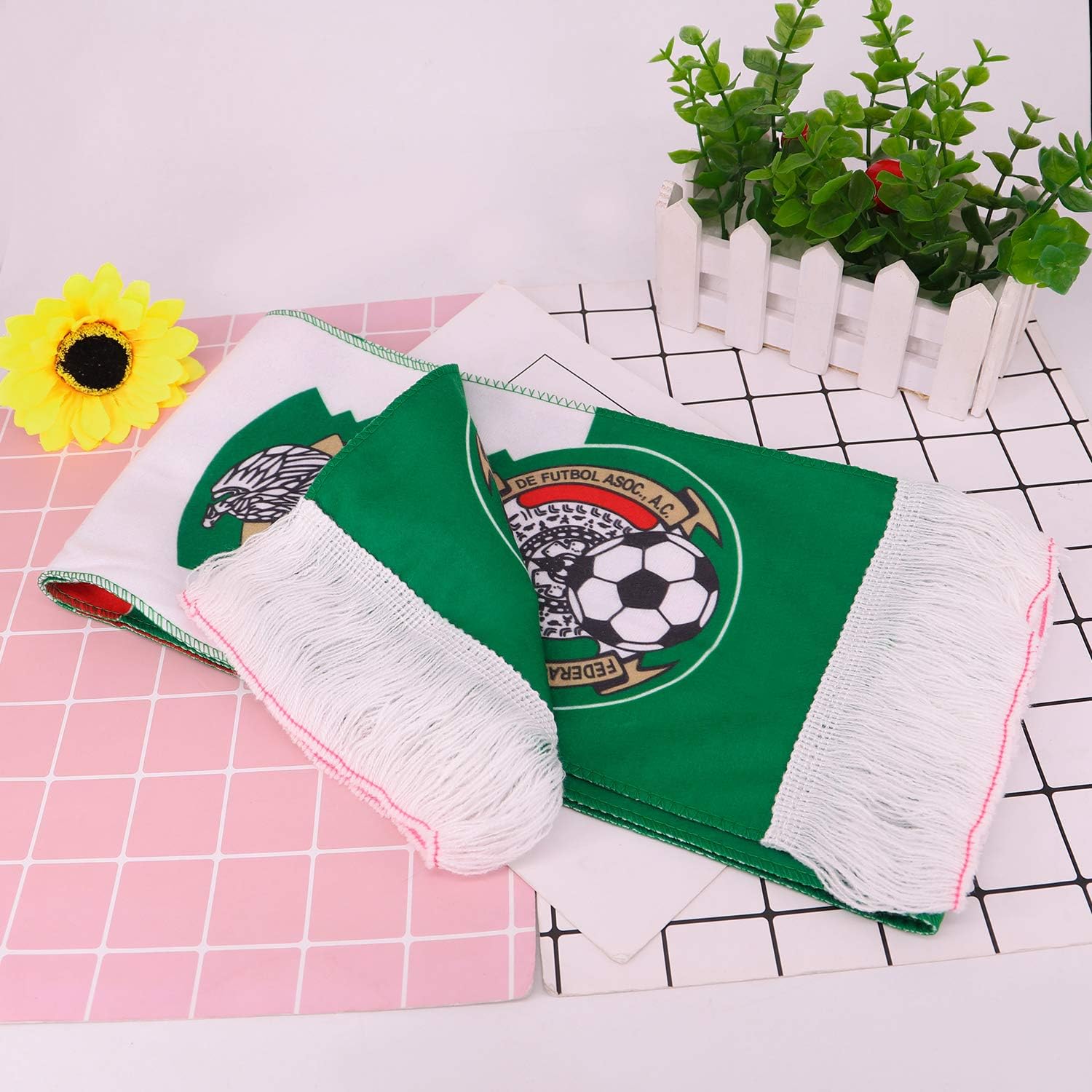 Mexico 2018 World Cup Fans Scarf National Team Scarf Flag Banner Football Cheerleaders Scarves : Clothing