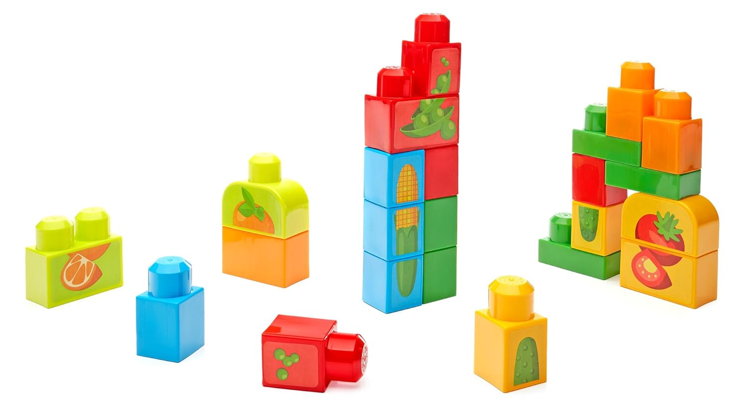 Mega Bloks First Builders Stacking Snacks Building Kit