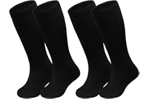 Sarfel 2 Pairs Toddler Soccer Socks Kids Baseball Socks Youth Boys Girls Softball Football Accessories Knee High Team Sport
