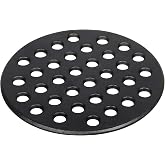 9 Inches BBQ High Heat Cast Iron Charcoal Fire Grate Fits for Large Kamado Grill Green Egg fire Grate and kamado Joe Grill Parts Charcoal Grate Replacement Accessories-9'' LFGC