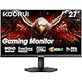 KOORUI 27” WQHD (2560 x 1440p) Gaming Monitor 170Hz (Supports 144Hz), 1ms Fast IPS, HDR 10, DCI-P3 95% Color Gamut, FreeSync Premium, Adaptive G-Sync, HDMI x 2, DisplayPort, Black