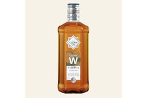 CleanCo Clean W - Alcohol-Free Whiskey Alternative | Award-Winning Zero Proof Spirits | Sugar Free Low Calorie No Sweeteners | Vegan & Gluten-Free | Alcohol Free Cocktails | 23.7fl oz (700ml)