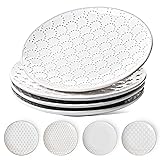 LE TAUCI Salad Plates 8 Inch, Ceramic Embossment