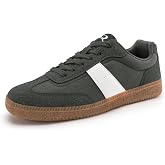 Rihero Men's Fashion Sneakers Comfortable Tennis Walking Shoes Lace-Up Non Slip Casual Sneakers