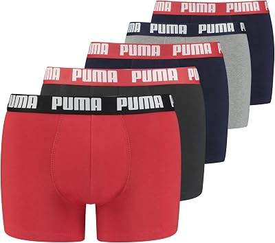 Boxer, Biancheria Intima Uomo, Blu/Rosso/Nero, M