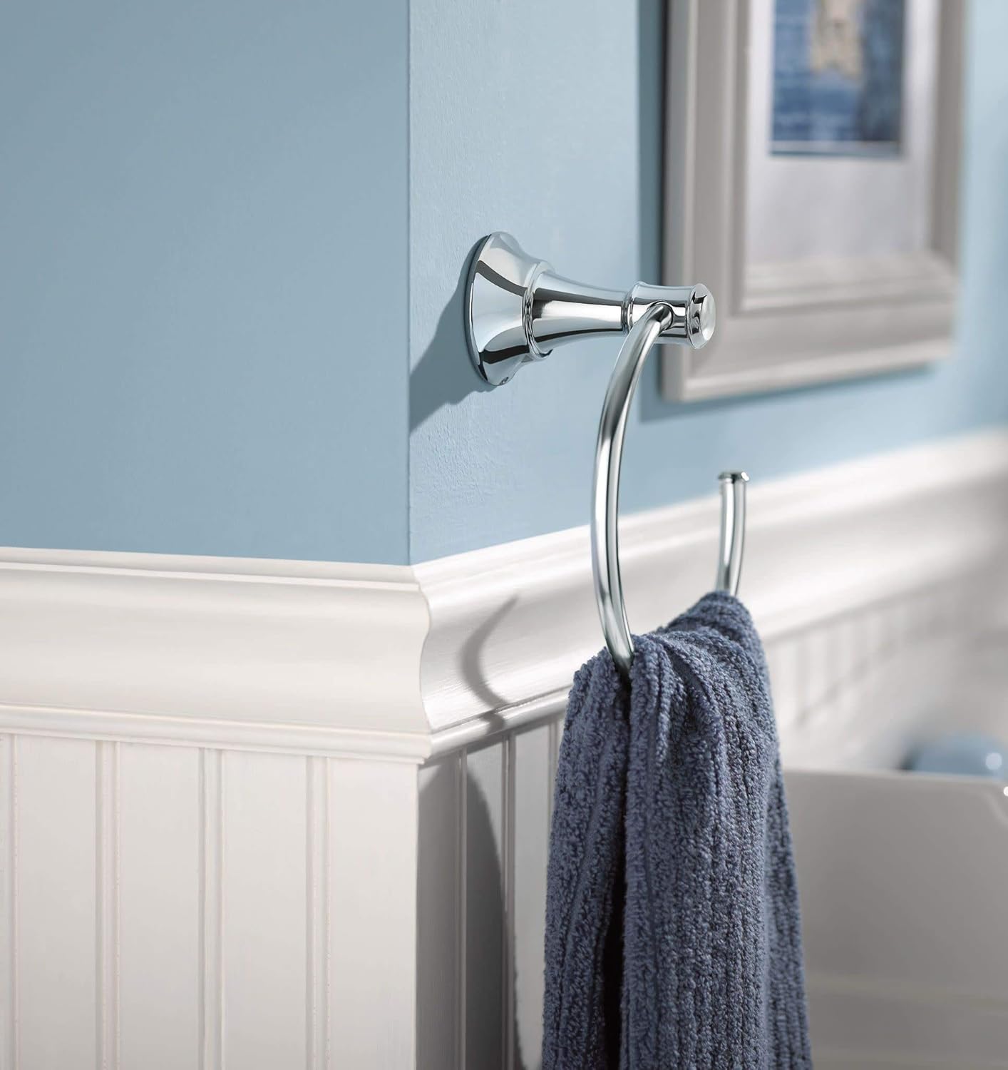 Moen DN7986BRB Ashville Towel Ring, Mediterranean Bronze - - 