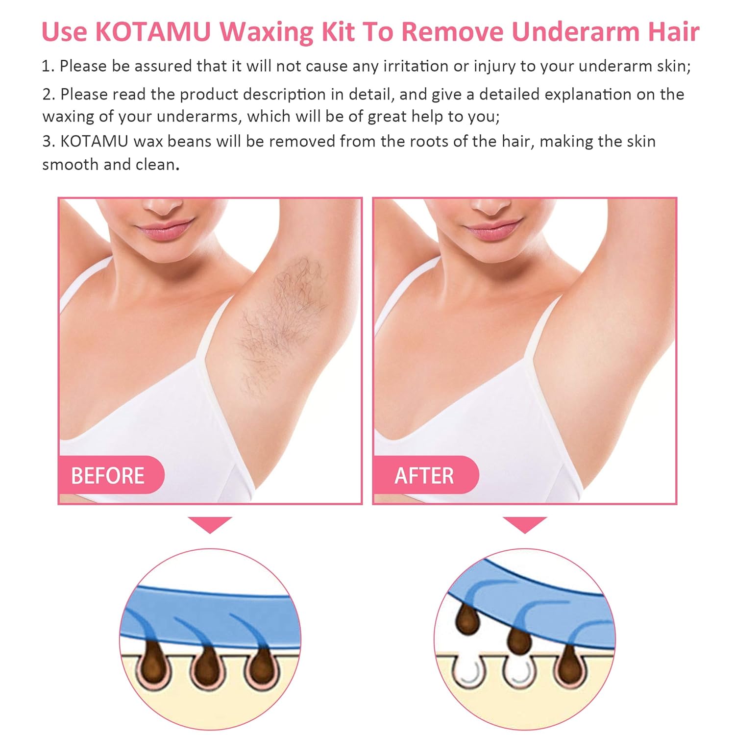 Buy Home Waxing Kit Wax Warmer Kotamu Hair Removal Wax Kit With 5