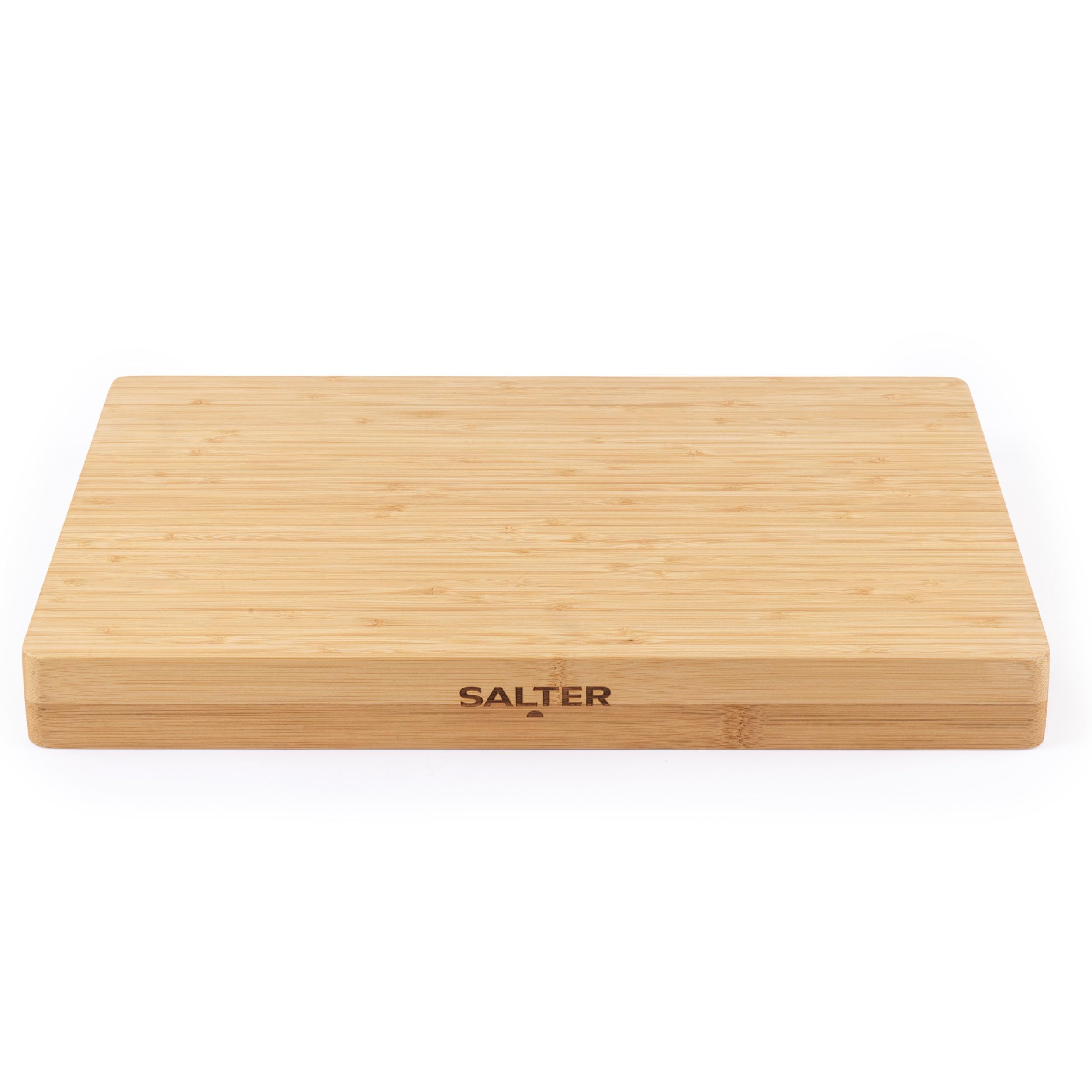 Salter BW13307EU7 Bamboo Chopping Board – Large Wooden Cutting Butchers Block, Thick Heavy Duty Board For Carving Meat, Slicing Vegetables, Cheese Platter Charcuterie, Reversible, FSC®-Certified, 40cm