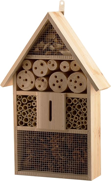 CASA PARA INSECTOS MARIQUITAS HOTEL MADERA INCUBADORA: Amazon.es ...